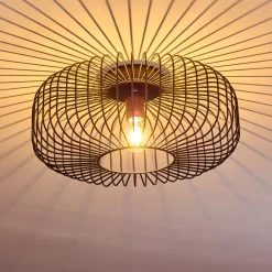 Plafonnier Wemude Noir, 1 Lumiere