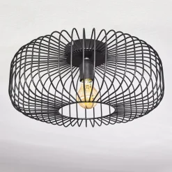 Plafonnier Wemude Noir, 1 Lumiere