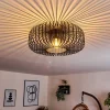 Plafonnier Wemude Noir, 1 Lumiere