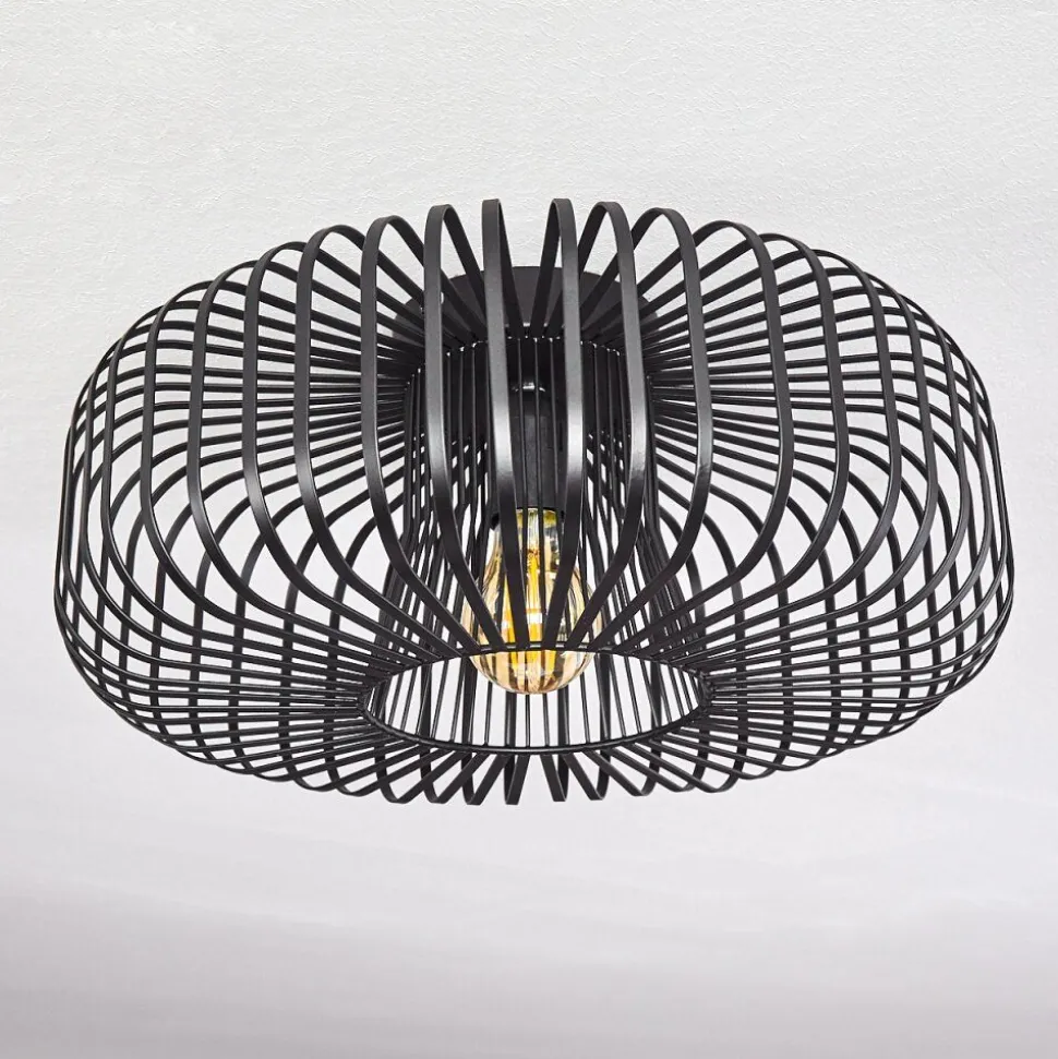Plafonnier Wemude Noir, 1 Lumiere