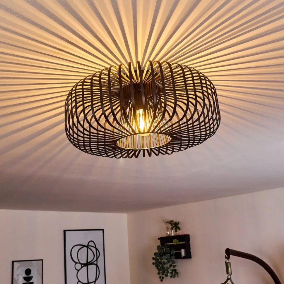 Plafonnier Wemude Noir, 1 Lumiere