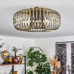 Plafonnier Wemude Vieux Laiton, 1 Lumiere
