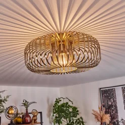 Plafonnier Wemude Vieux Laiton, 1 Lumiere