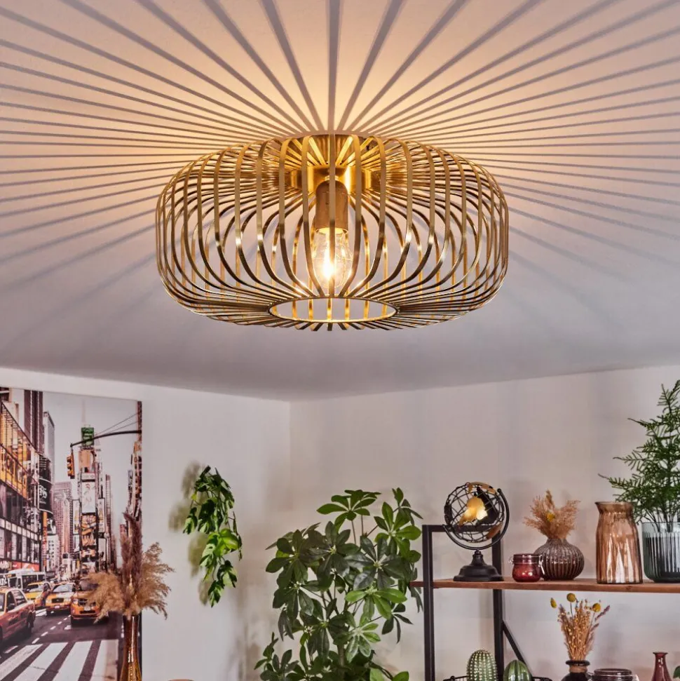 Plafonnier Wemude Vieux Laiton, 1 Lumiere