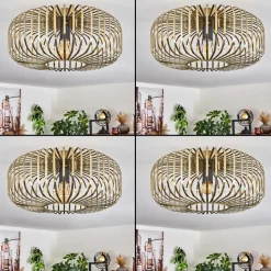 Plafonnier Wemude Vieux Laiton, 1 Lumiere