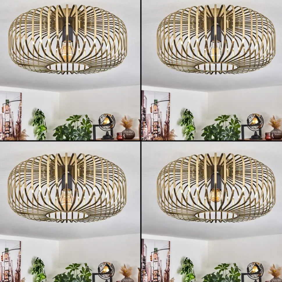 Plafonnier Wemude Vieux Laiton, 1 Lumiere