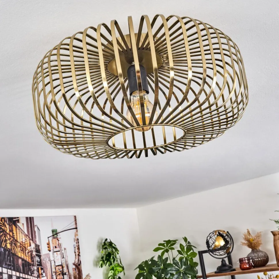 Plafonnier Wemude Vieux Laiton, 1 Lumiere