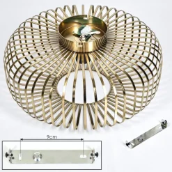 Plafonnier Wemude Vieux Laiton, 1 Lumiere
