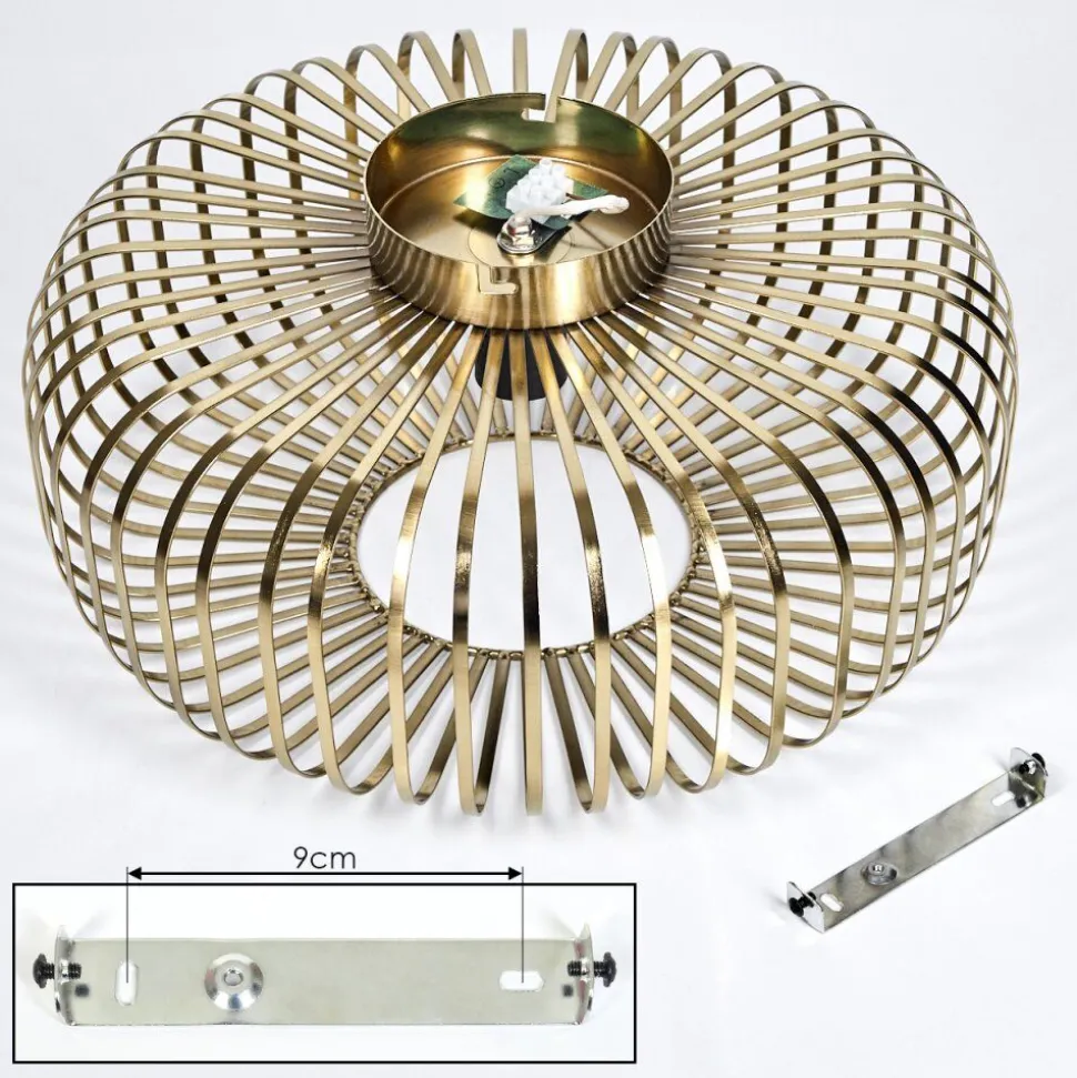 Plafonnier Wemude Vieux Laiton, 1 Lumiere