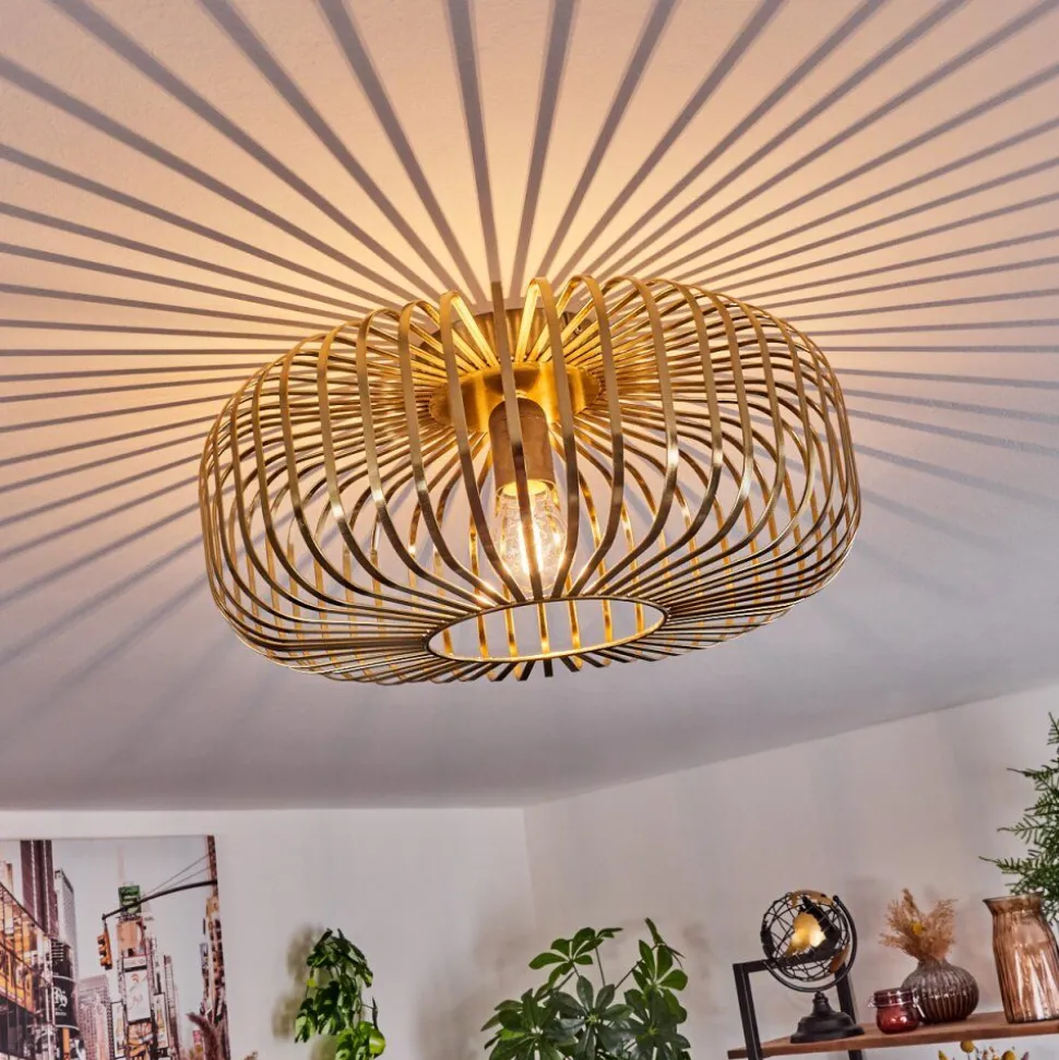 Plafonnier Wemude Vieux Laiton, 1 Lumiere