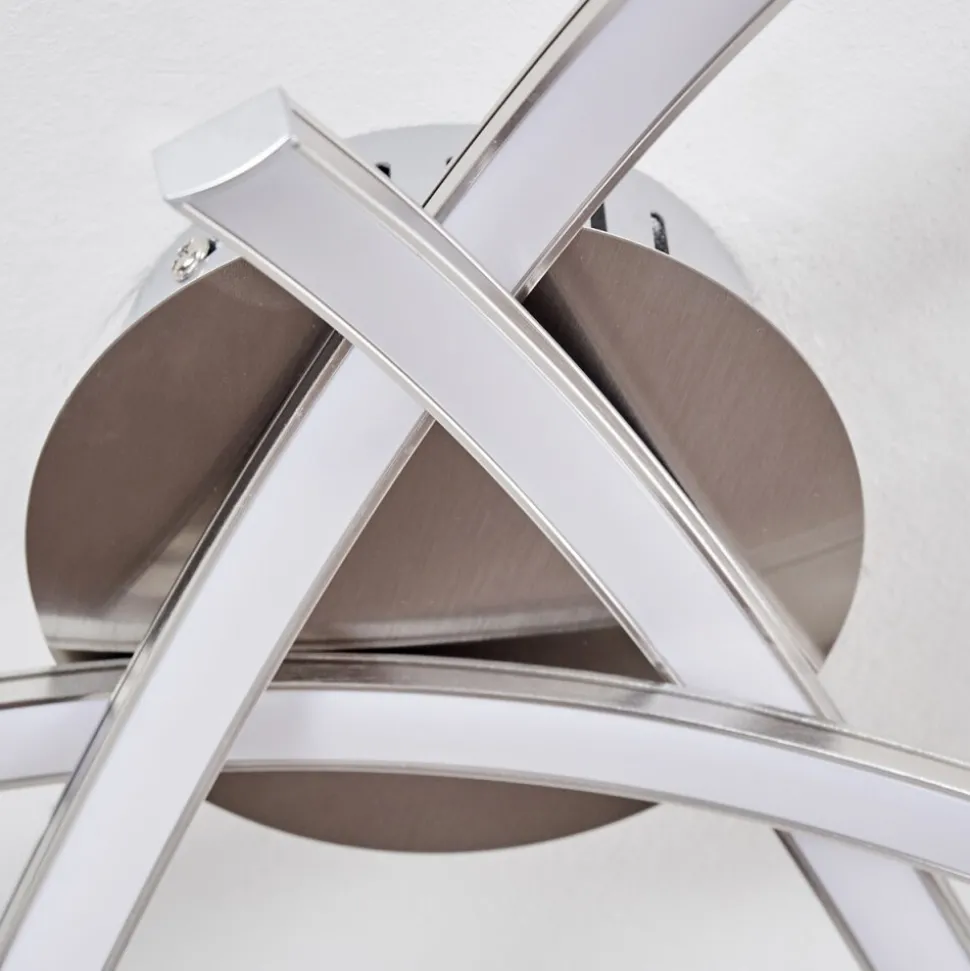 Plafonnier Wikon Led Nickel Mat, 3 Lumieres