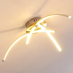 Plafonnier Wikon Led Nickel Mat, 3 Lumieres
