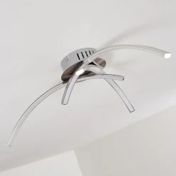 Plafonnier Wikon Led Nickel Mat, 3 Lumieres