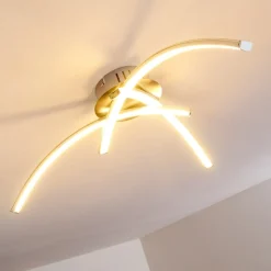 Plafonnier Wikon Led Nickel Mat, 3 Lumieres