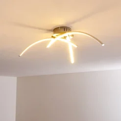 Plafonnier Wikon Led Nickel Mat, 3 Lumieres