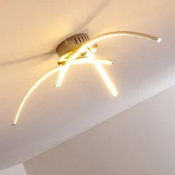 Plafonnier Wikon Led Nickel Mat, 3 Lumieres
