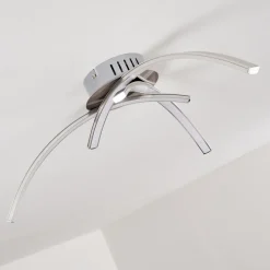 Plafonnier Wikon Led Nickel Mat, 3 Lumieres