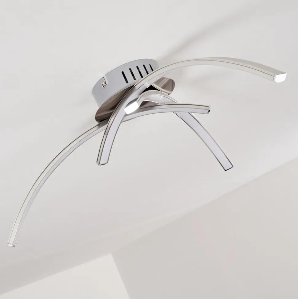 Plafonnier Wikon Led Nickel Mat, 3 Lumieres