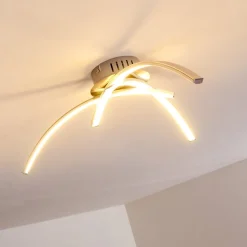 Plafonnier Wikon Led Nickel Mat, 3 Lumieres