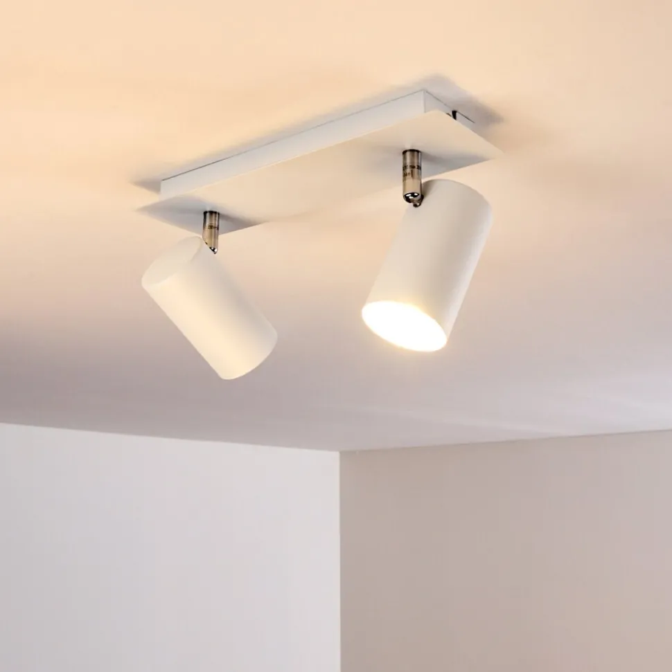 Plafonnier Zuoz Blanc, 2 Lumieres