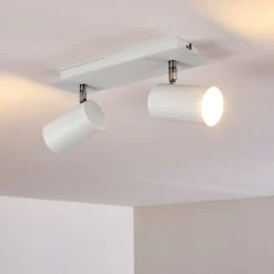 Plafonnier Zuoz Blanc, 2 Lumieres
