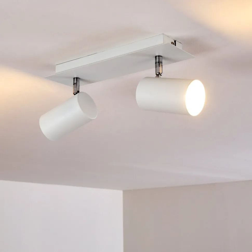 Plafonnier Zuoz Blanc, 2 Lumieres