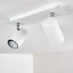 Plafonnier Zuoz Blanc, 2 Lumieres