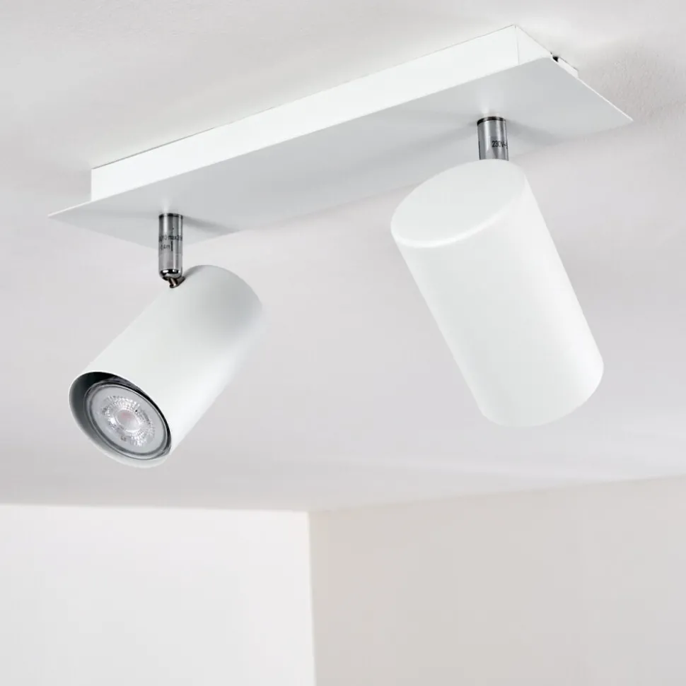 Plafonnier Zuoz Blanc, 2 Lumieres