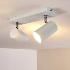 Plafonnier Zuoz Blanc, 2 Lumieres