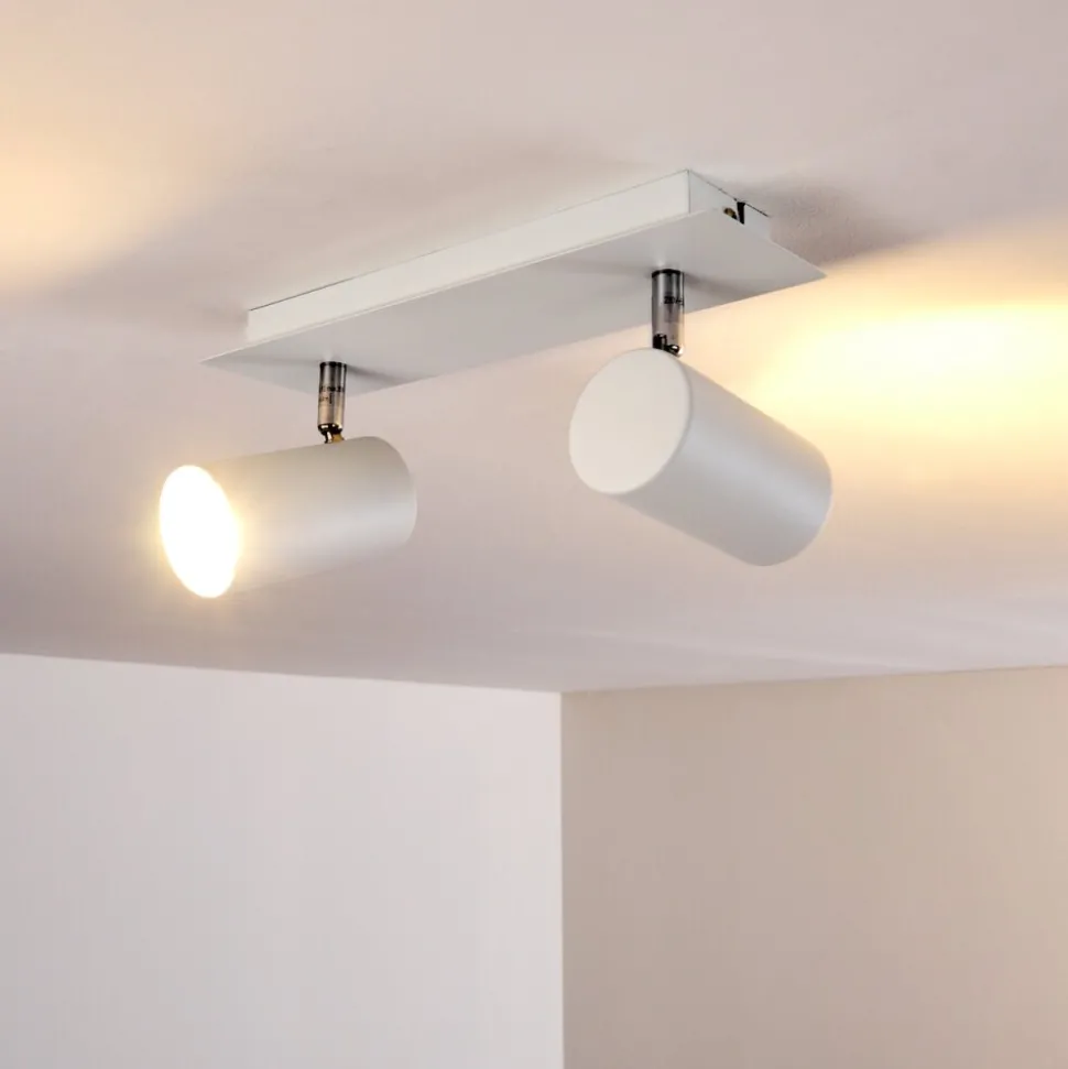 Plafonnier Zuoz Blanc, 2 Lumieres
