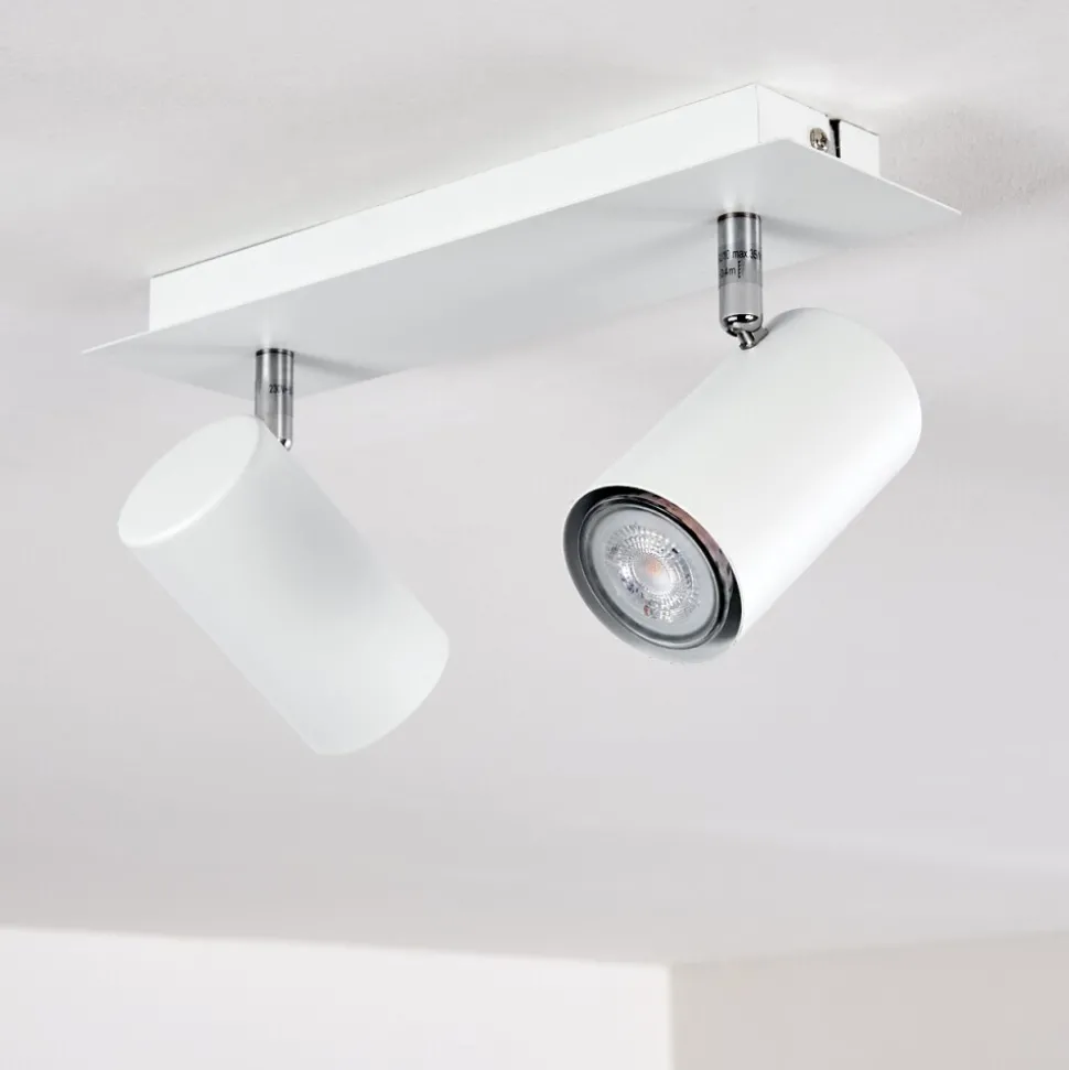 Plafonnier Zuoz Blanc, 2 Lumieres