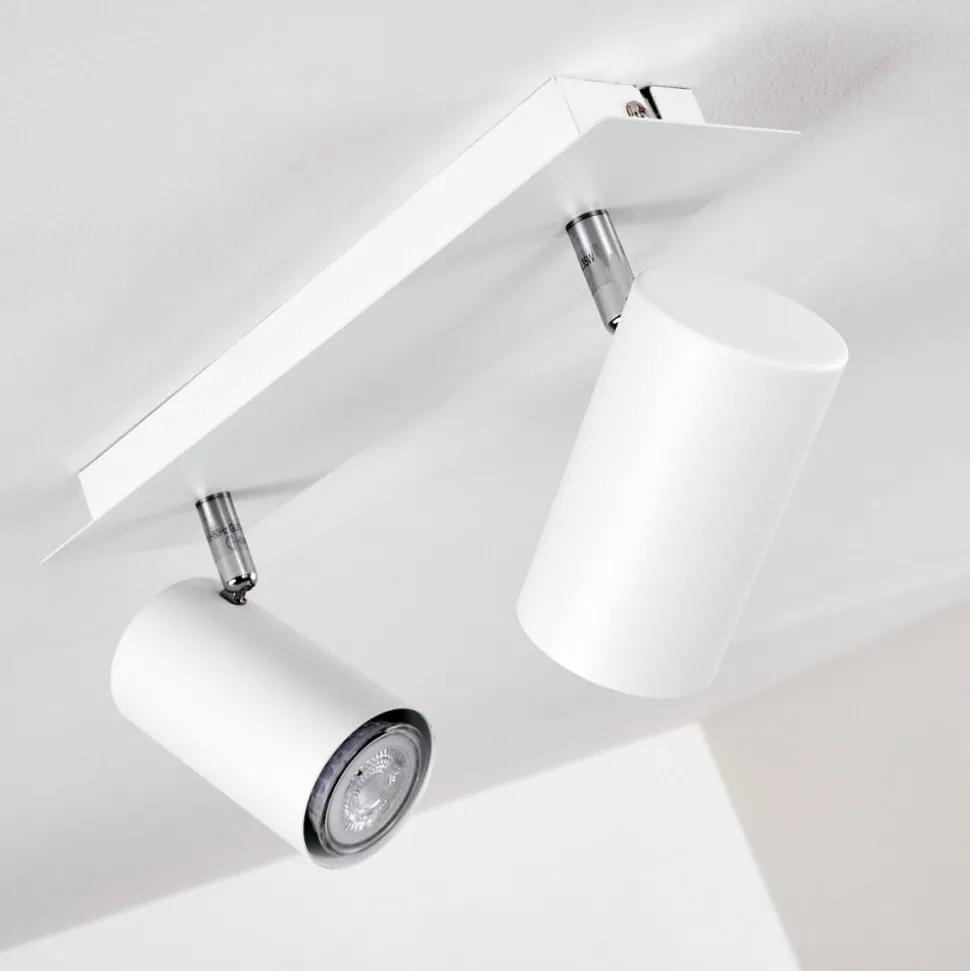Plafonnier Zuoz Blanc, 2 Lumieres