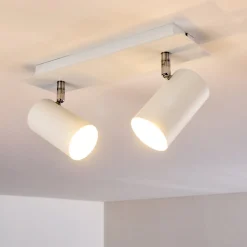 Plafonnier Zuoz Blanc, 2 Lumieres