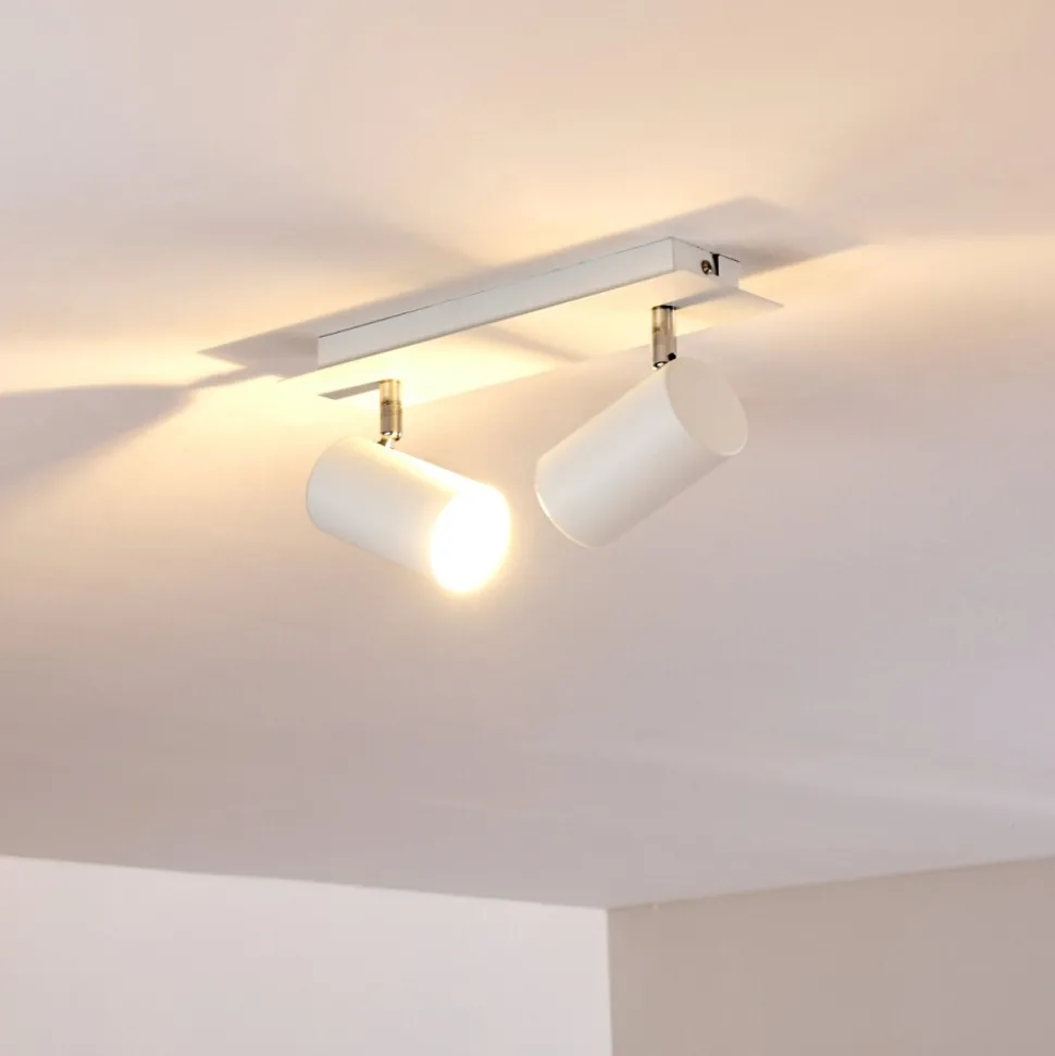 Plafonnier Zuoz Blanc, 2 Lumieres