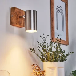 Plafonnier Zuoz Bois Clair, 1 Lumiere