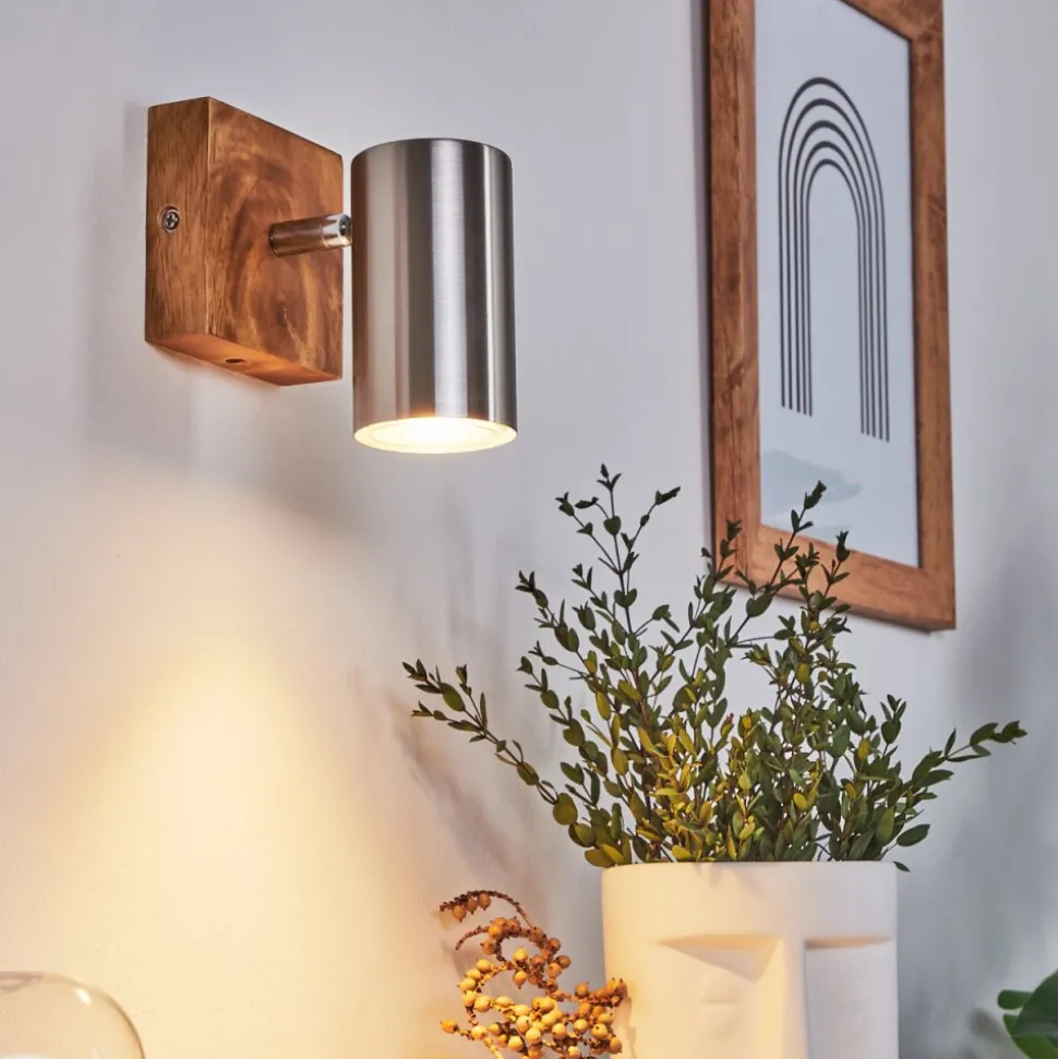 Plafonnier Zuoz Bois Clair, 1 Lumiere