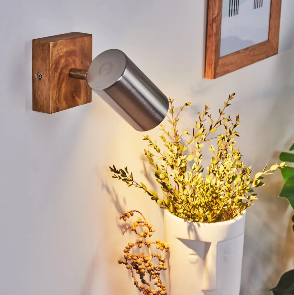 Plafonnier Zuoz Bois Clair, 1 Lumiere