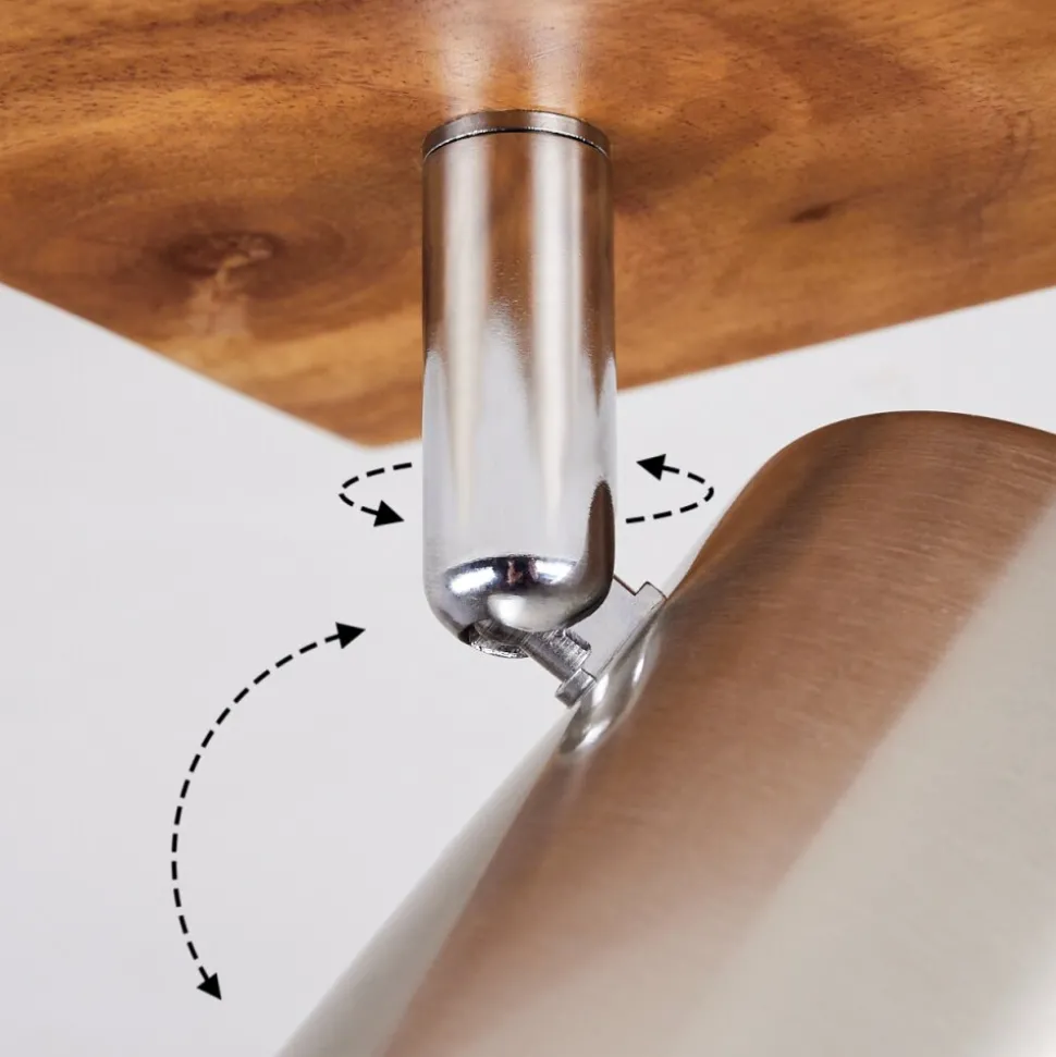 Plafonnier Zuoz Bois Clair, 2 Lumieres