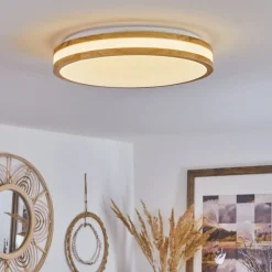 Plafonnier Zurzach Led Ecru, Blanc, 1 Lumiere