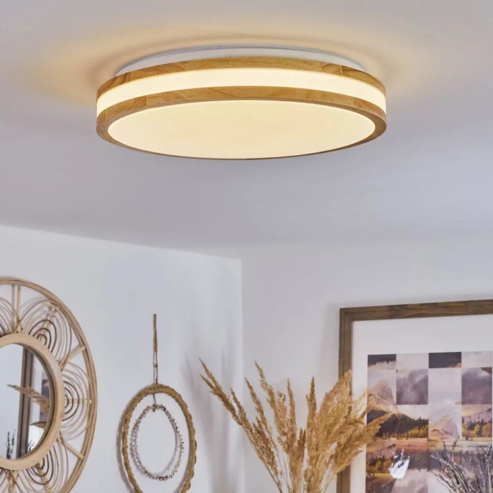 Plafonnier Zurzach Led Ecru, Blanc, 1 Lumiere
