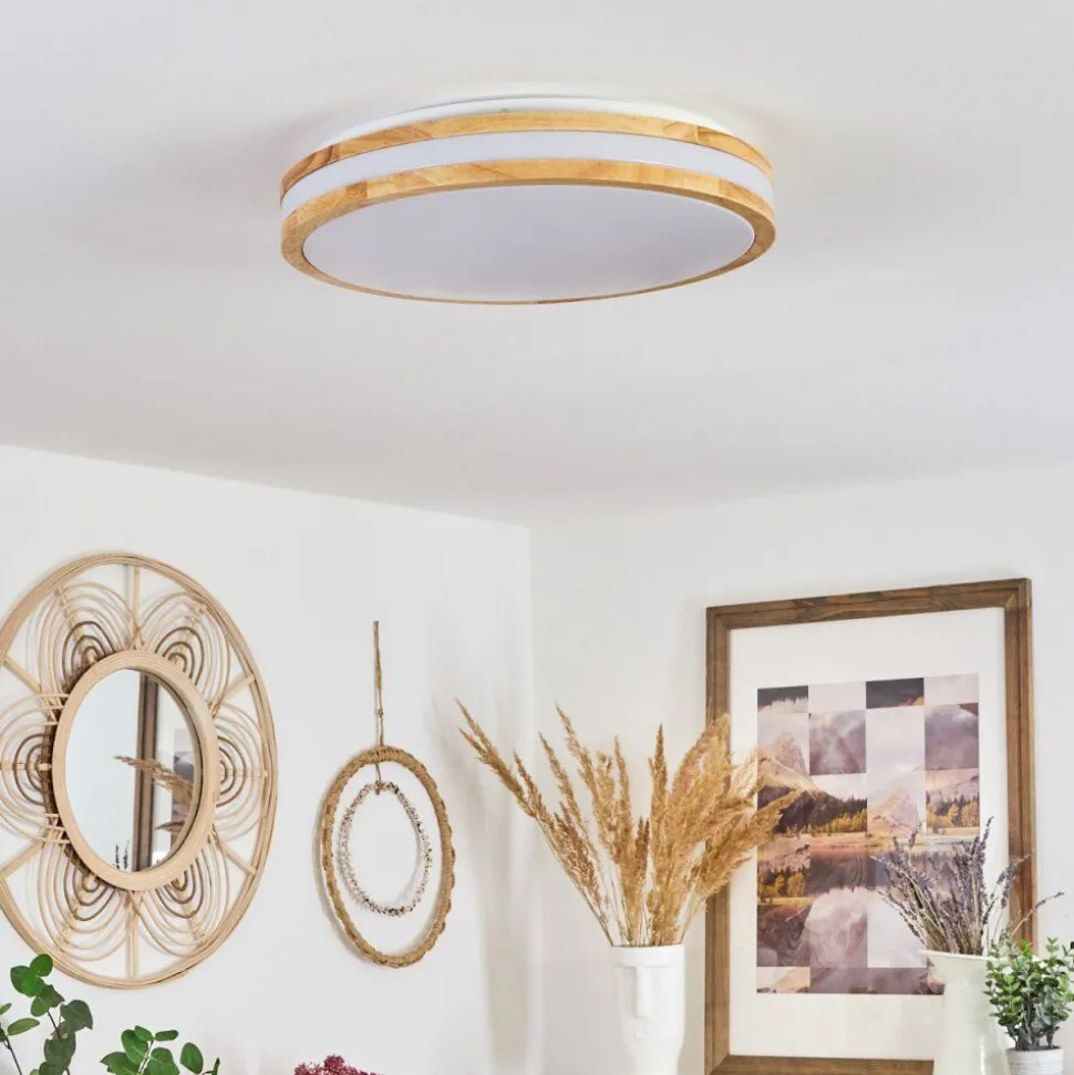 Plafonnier Zurzach Led Ecru, Blanc, 1 Lumiere