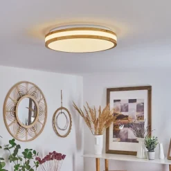Plafonnier Zurzach Led Ecru, Blanc, 1 Lumiere