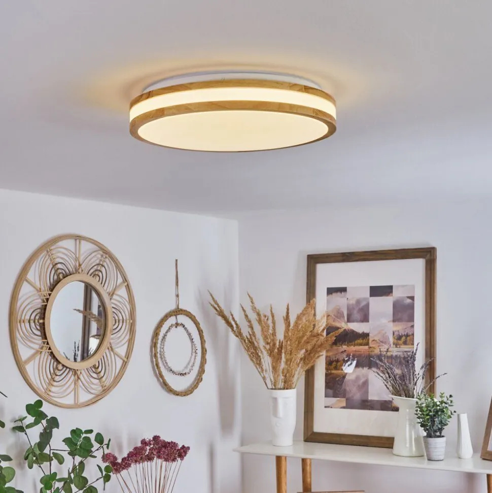 Plafonnier Zurzach Led Ecru, Blanc, 1 Lumiere