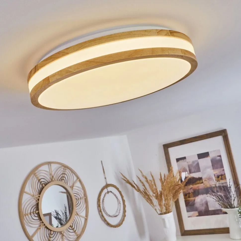 Plafonnier Zurzach Led Ecru, Blanc, 1 Lumiere