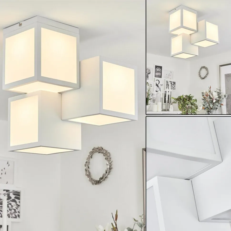 Plafonnierallonville Led Blanc, 1 Lumiere