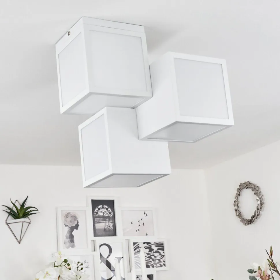 Plafonnierallonville Led Blanc, 1 Lumiere