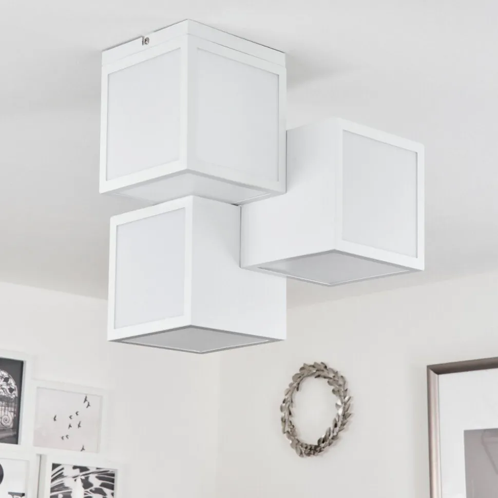 Plafonnierallonville Led Blanc, 1 Lumiere