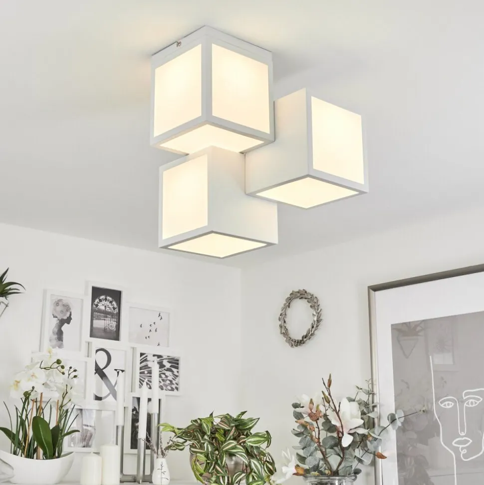 Plafonnierallonville Led Blanc, 1 Lumiere