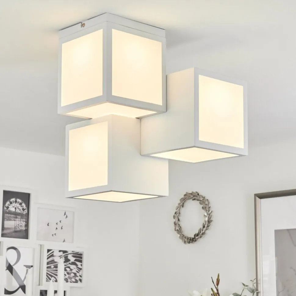 Plafonnierallonville Led Blanc, 1 Lumiere