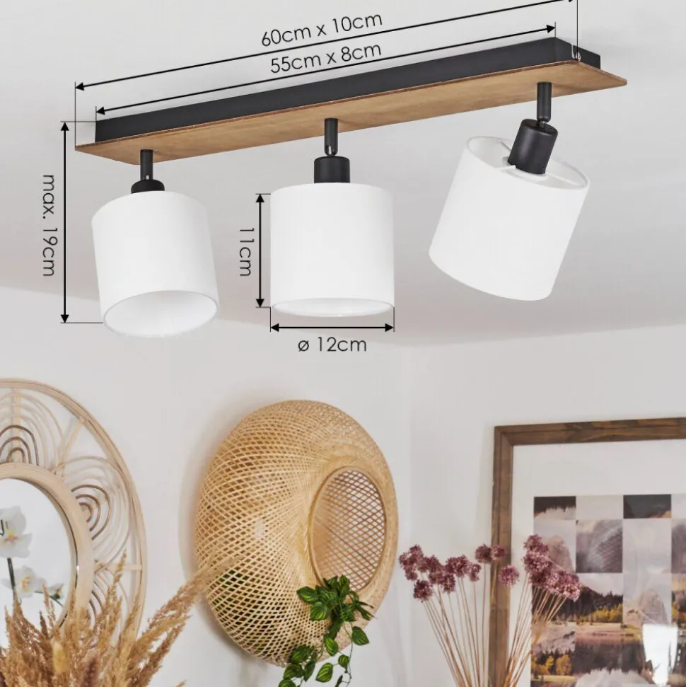 Plafonnieralsen Bois Fonce, 3 Lumieres